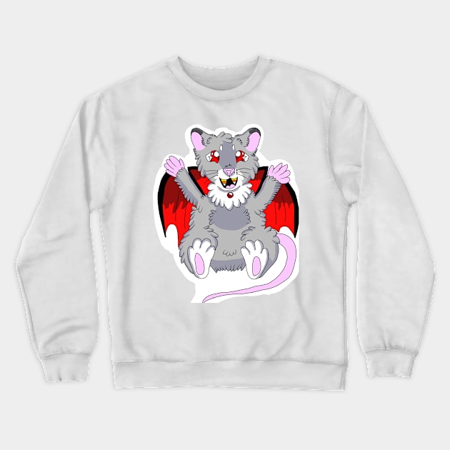 Vampire mouse Crewneck Sweatshirt by Skywolf creations 